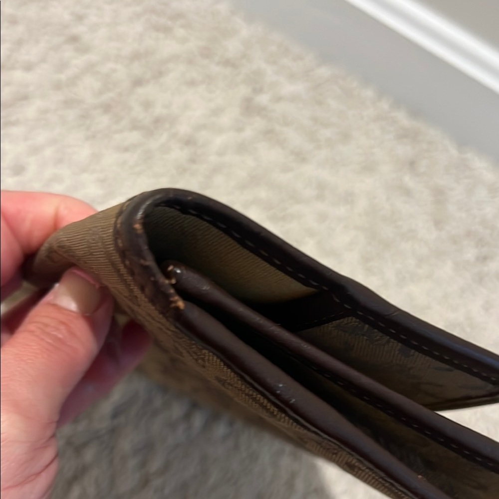 Vintage!! Celine Brown Monogram Clutch with Gold Accent - Picture 12 of 12